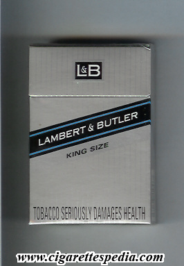 l b lambert butler with diagonal line king size ks 20 h england