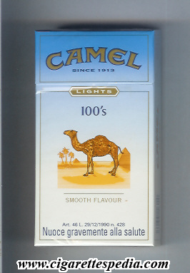 camel since 1913 lights smooth flavour l 20 h germany usa