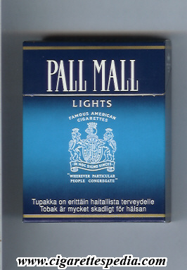 pall mall american version famous american cigarettes lights ks 25 h finland usa