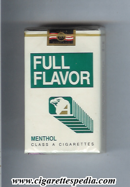 without name with eagle full flavor menthol ks 20 s usa