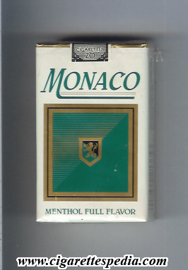 monaco american version menthol full flavor ks 20 s usa