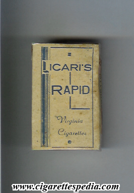 rapid licari s virginia cigarettes s 10 h white blue malta