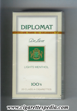 diplomat guatemalian version de luxe from above de luxe lights menthol l 20 h guatemala