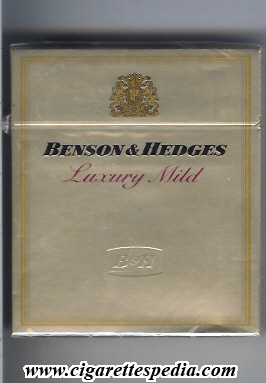 benson hedges luxury mild l 20 b gold switzerland