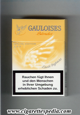 gauloises blondes collection version special edition 1 liberte toujours ks 20 h yellow france