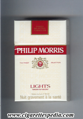 philip morris design 6 lights american blend ks 20 h white red france usa