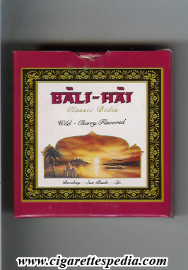 bali hai classic bidis wild cherry flavored ks 20 b india