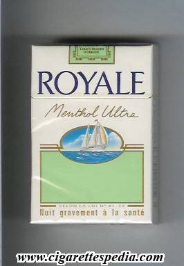 royale french version royale in the top with ocean menthol ultra ks 20 h france