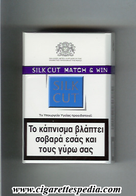 silk cut ks 20 h white blue greece england