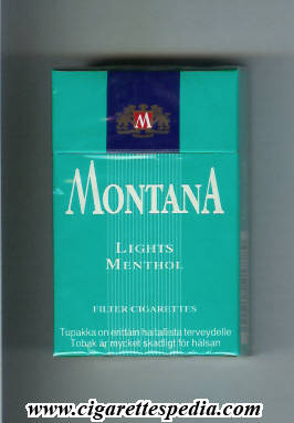 montana finnish version lights menthol ks 20 h finland