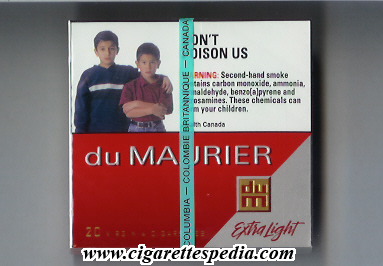 du maurier with diagonal line extra light s 20 b canada