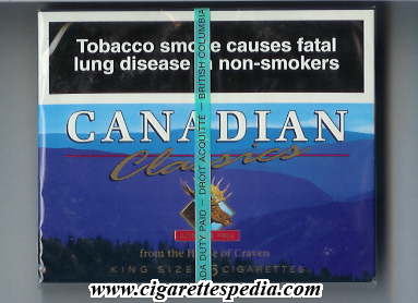 Canadian Classics KS-25-B - Canada - Cigarettes Pedia