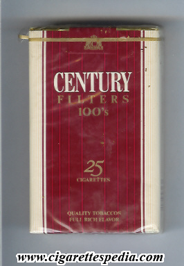 century quality tobaccos filters l 25 s usa