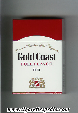 gold coast american version premium carolina gold cigarettes full flavor ks 20 h usa