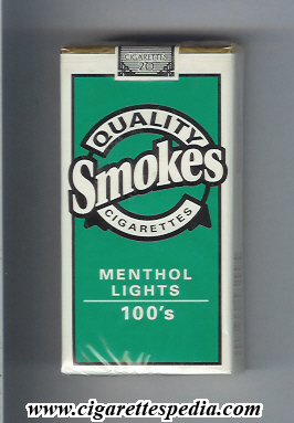 quality smokes menthol lights l 20 s usa