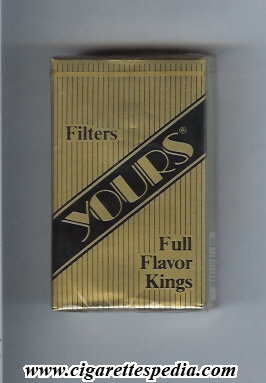 yours r full flavor ks 20 s gold black usa