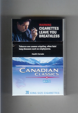 Canadian Classics White (version 2) KS-20-H - Canada - Cigarettes Pedia