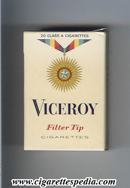 viceroy with medal filter tip ks 20 h gold medal usa