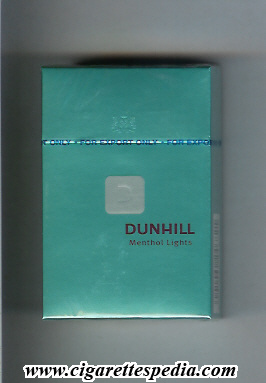 dunhill english version d menthol lights ks 20 h south africa england