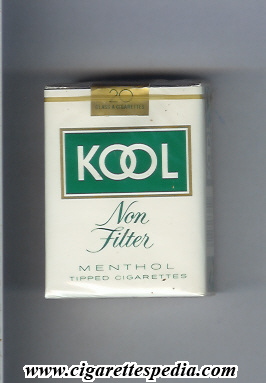 kool design 1 menthol non filter s 20 s usa